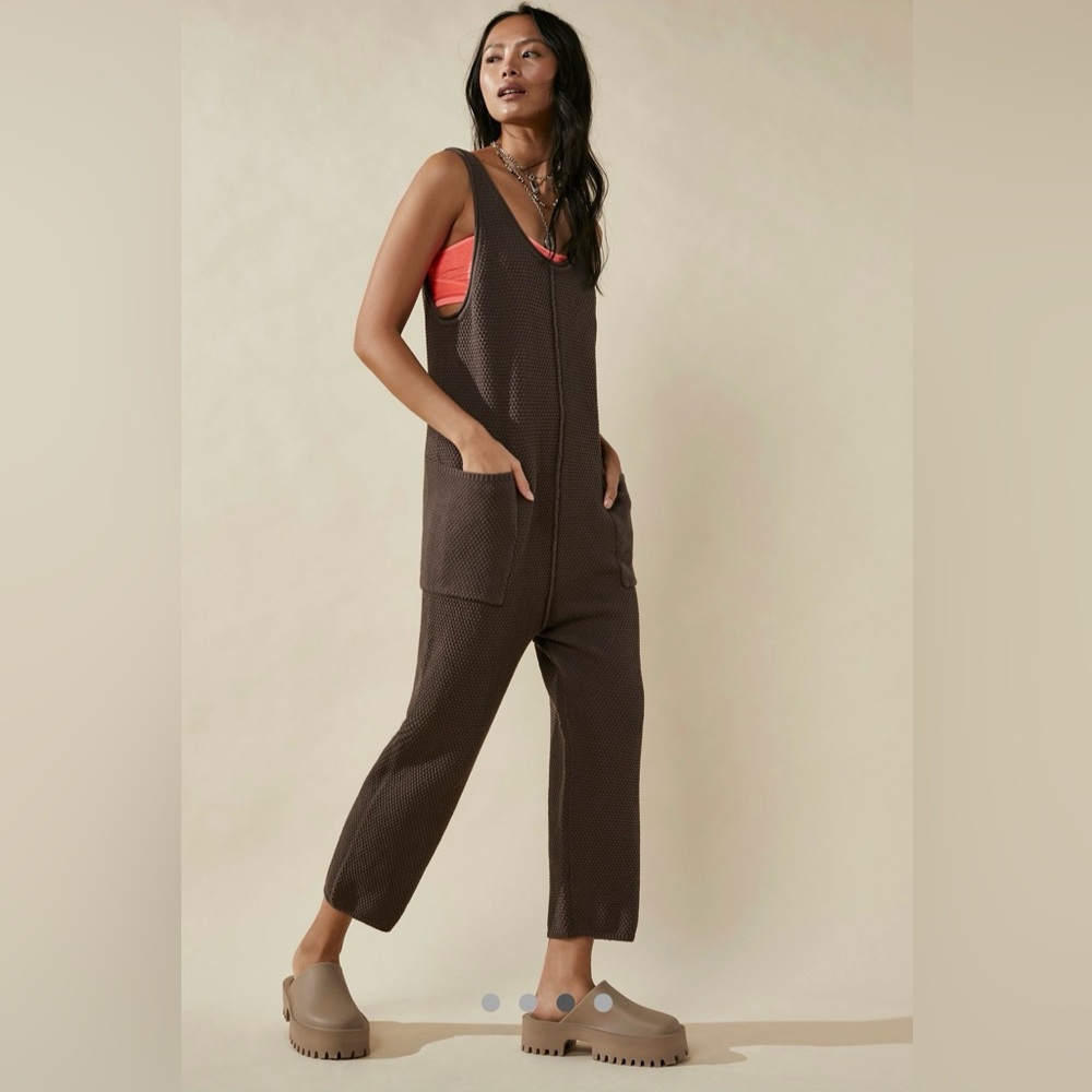 NWT FREE PEOPLE BEACH Hailee Sweater Jumper In Minked Brown MSRP $78 Size M - Picture 3 of 13